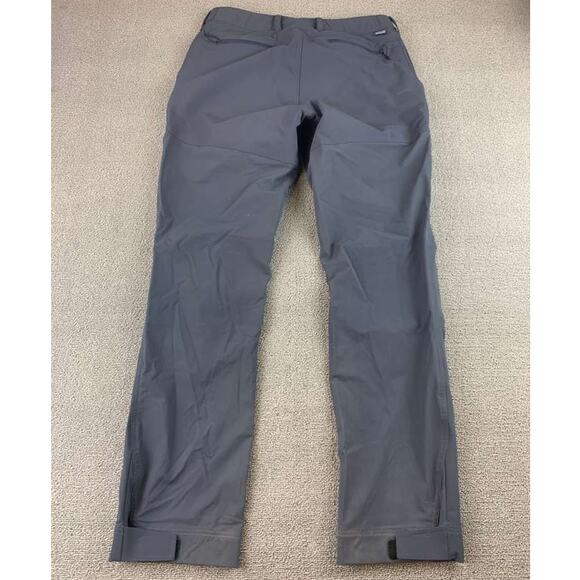 Patagonia Women 10 Gray Point Peak Trail Pants Hiking Nylon Blend Zip Pocket - Picture 2 of 13